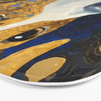 Gustav Klimt Style Brown Dog with Striped Coat Bath Mat Gallery Image 3