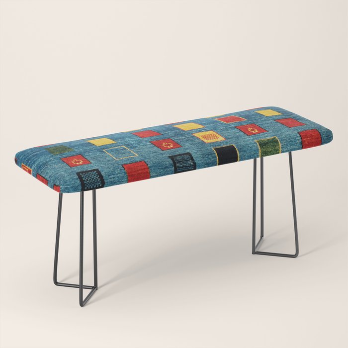 Qashqai Fars South West Persian Rug Print Bench Gallery Image 1