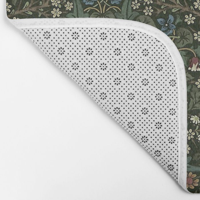 William Morris Vintage Blackthorn Green 1892 Bath Mat Gallery Image 2