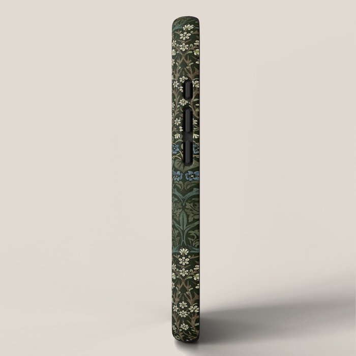 William Morris Vintage Blackthorn Green 1892 iPhone Case Gallery Image 2