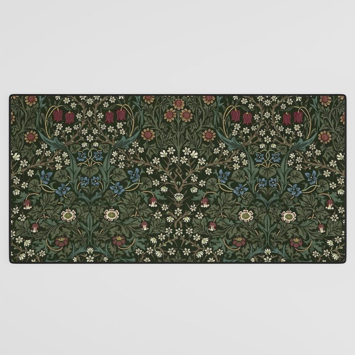 William Morris Vintage Blackthorn Green 1892 Desk Mat Gallery Image 3