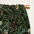 William Morris Vintage Blackthorn Green 1892 Window Curtain Gallery Image 2