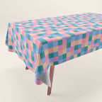 Bold Retro Checks Pattern - Small XXXI Tablecloth Gallery Image 1