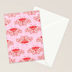 Butterfly Pink Red Stationery Card Gallery Image 2