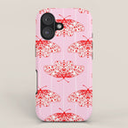Butterfly Pink Red iPhone Case Gallery Image 1