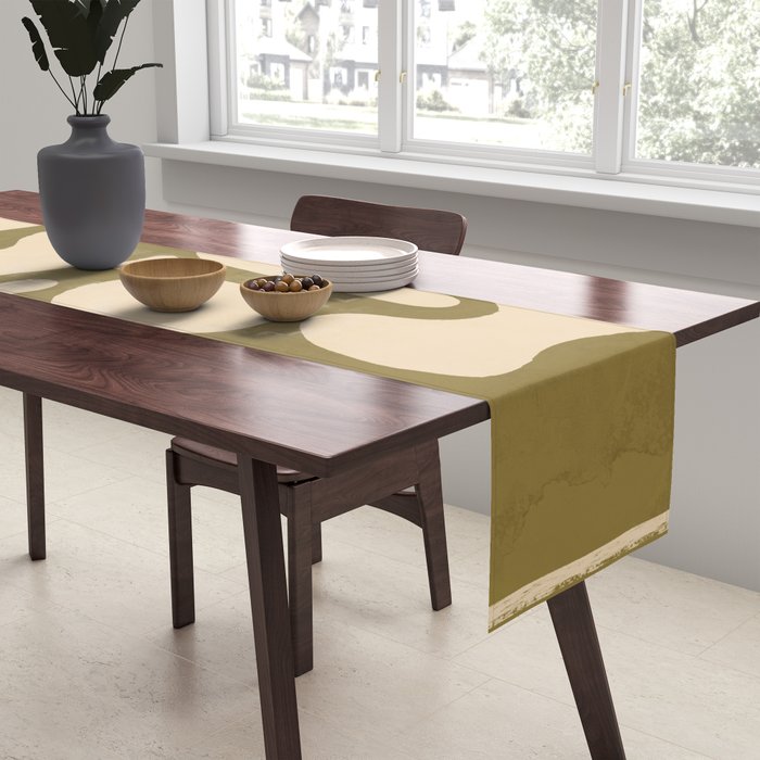 Modern Abstract Minimal Shapes 138 Table Runner Gallery Image 2
