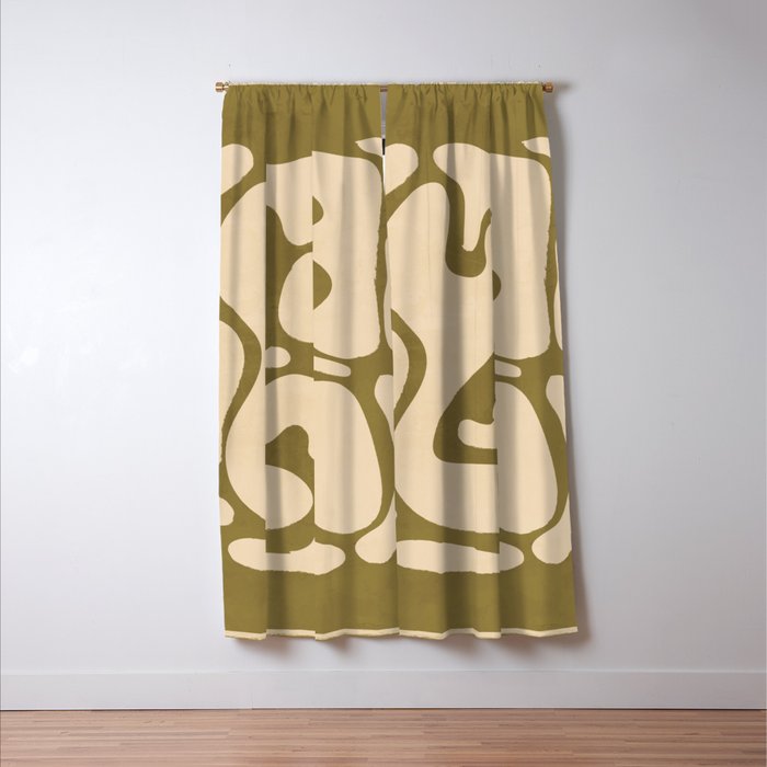 Modern Abstract Minimal Shapes 138 Window Curtain Gallery Image 3