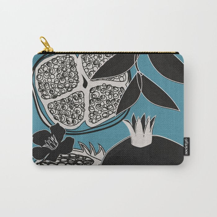 Line Art Pomegranates 4 Carry All Pouch Gallery Image 1