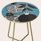 Line Art Pomegranates 4 Side Table Gallery Image 2