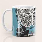 Line Art Pomegranates 4 Coffee Mug Gallery Image 3