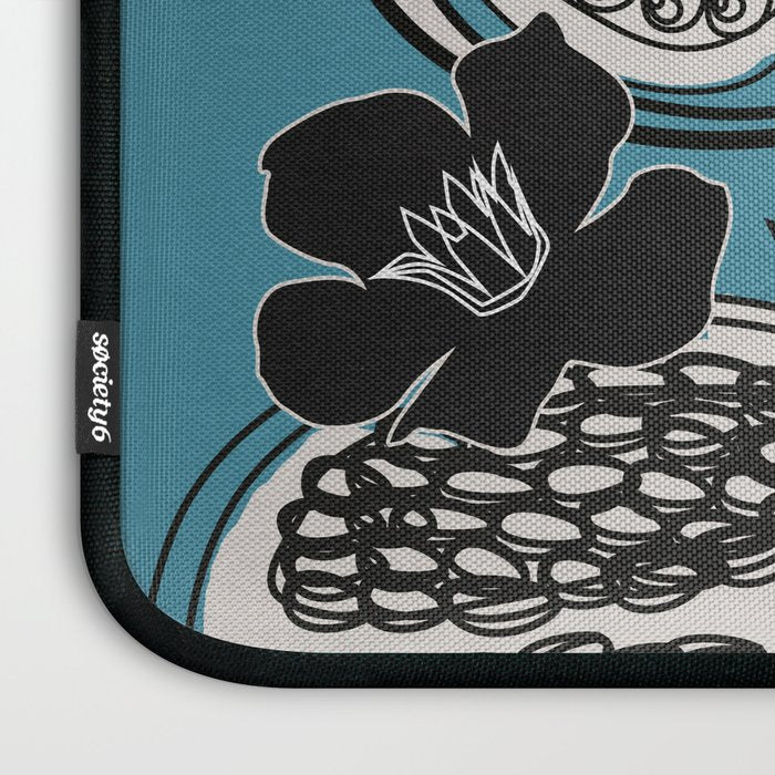 Line Art Pomegranates 4 Laptop Sleeve Gallery Image 3