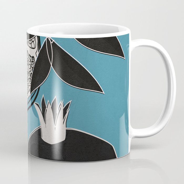 Line Art Pomegranates 4 Coffee Mug Gallery Image 1