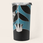 Line Art Pomegranates 4 Travel Mug Gallery Image 2