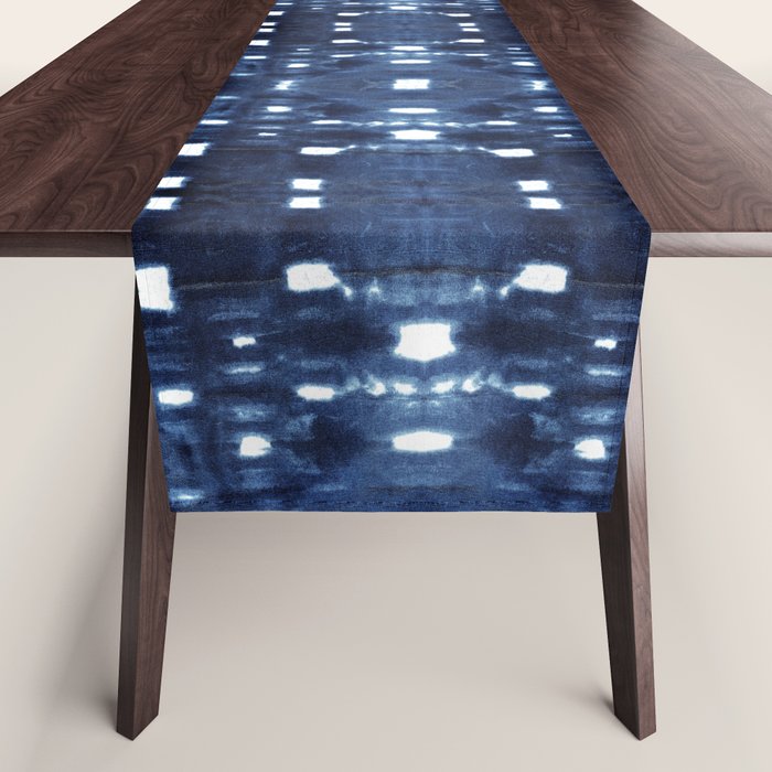 Shibori City Blue Table Runner Gallery Image 1