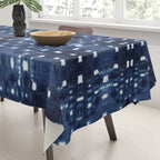 Shibori City Blue Tablecloth Gallery Image 3