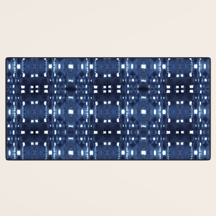 Shibori City Blue Desk Mat Gallery Image 3