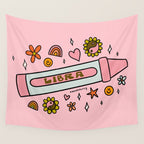 Libra Crayon Wall Tapestry Gallery Image 4