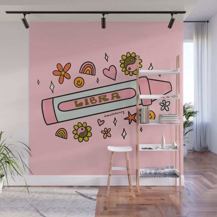 Libra Crayon Wall Mural Gallery Image 1