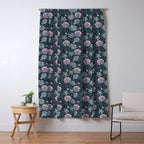 Dark Floral Elegance Window Curtain Gallery Image 5