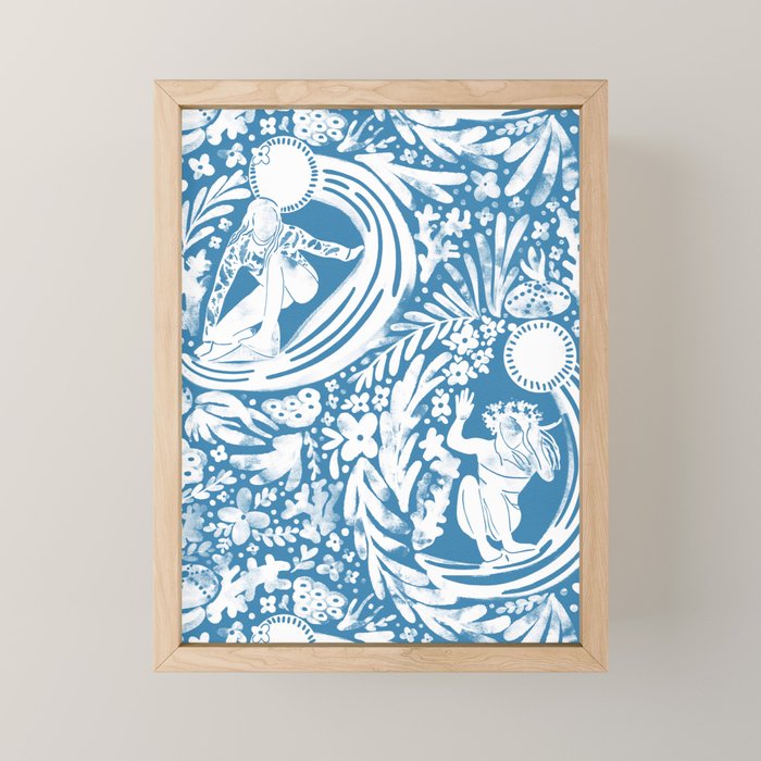 Oceanic Muses Dance Mini Art Print Gallery Image 1