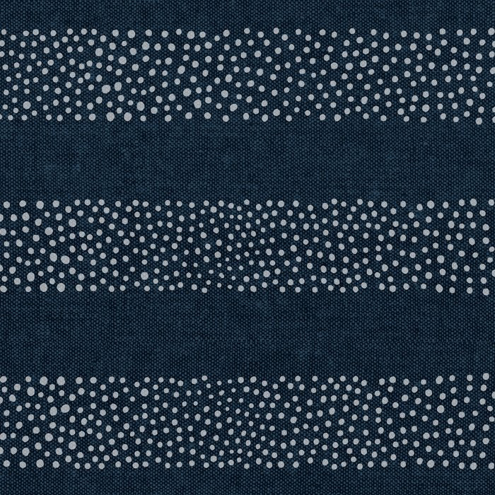 angrand stipple stripes - navy blue Coffee Mug Gallery Image 2