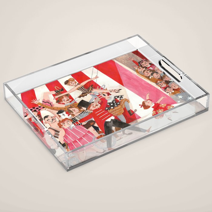 Circus in town Acrylic Tray Gallery Image 1