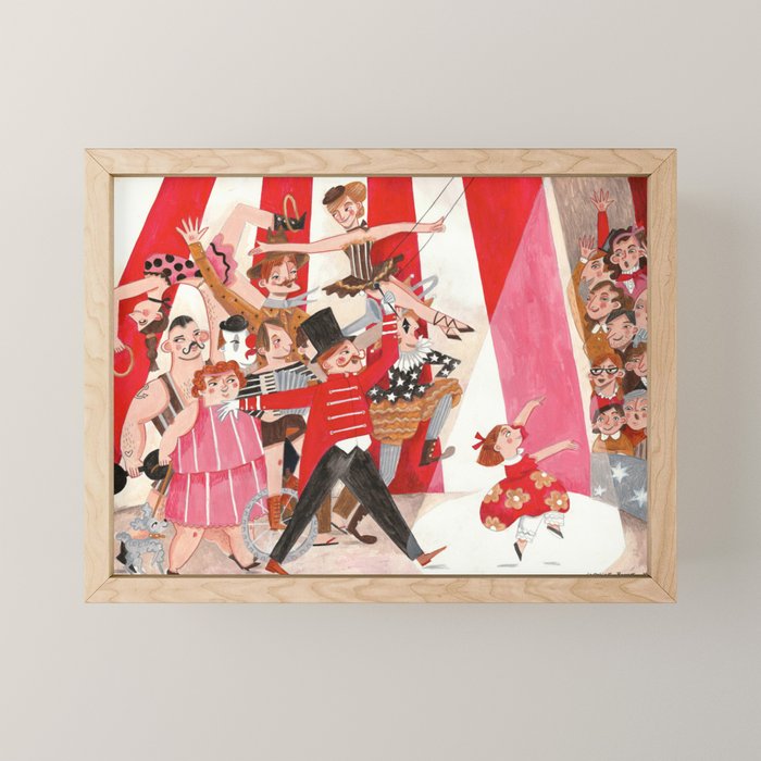 Circus in town Mini Art Print Gallery Image 1