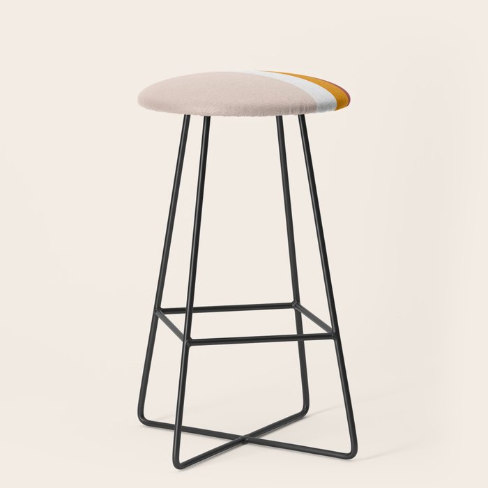 Modern Eclectic Rainbow Stool Gallery Image 1