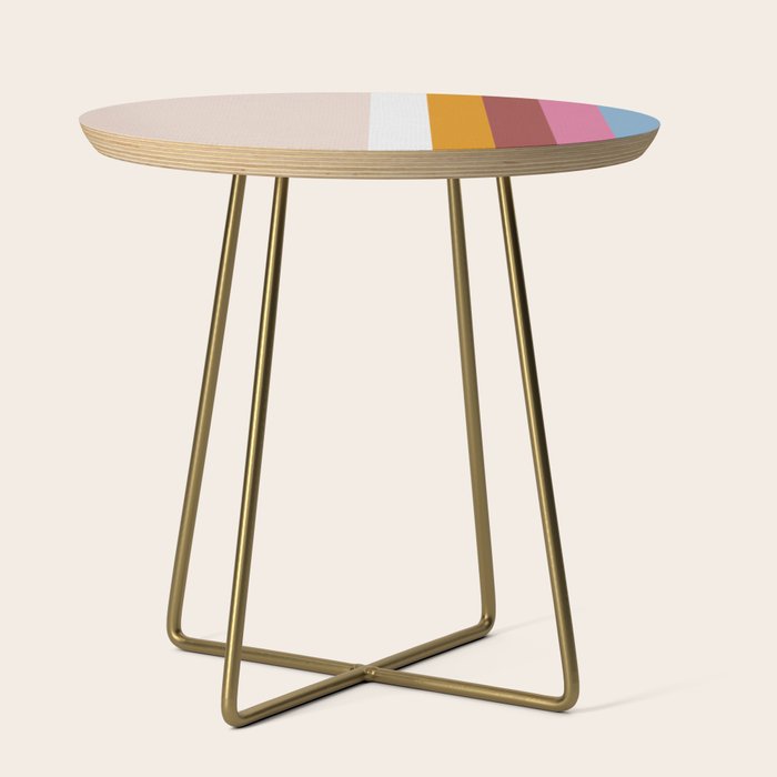 Modern Eclectic Rainbow Side Table Gallery Image 1