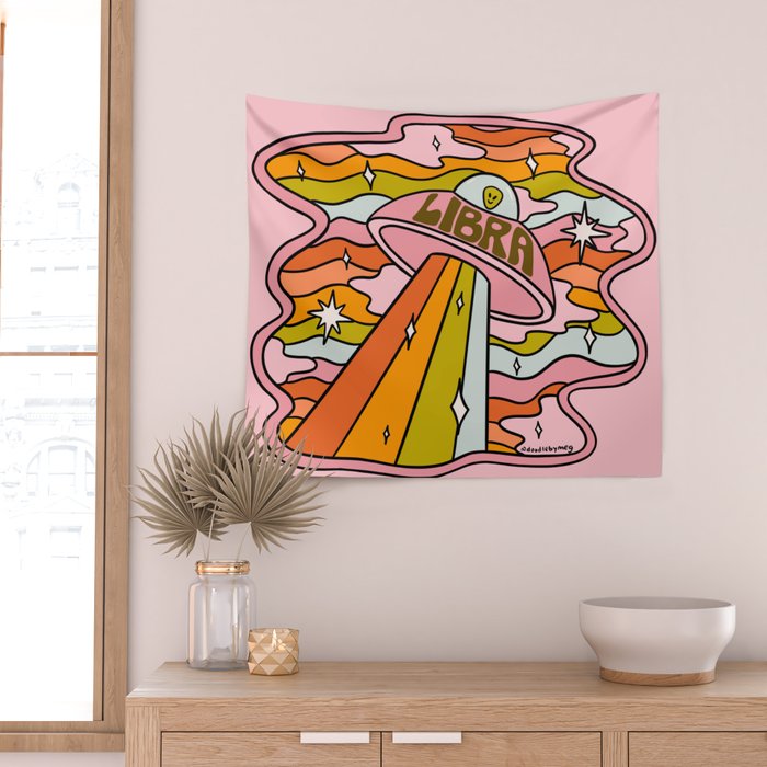 Libra UFO Wall Tapestry Gallery Image 2