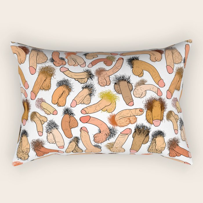 Weenies Peens Schlongs  Rectangular Pillow Gallery Image 2