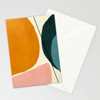 shapes geometric minimal painting abstract Stationery Card Gallery Image 2