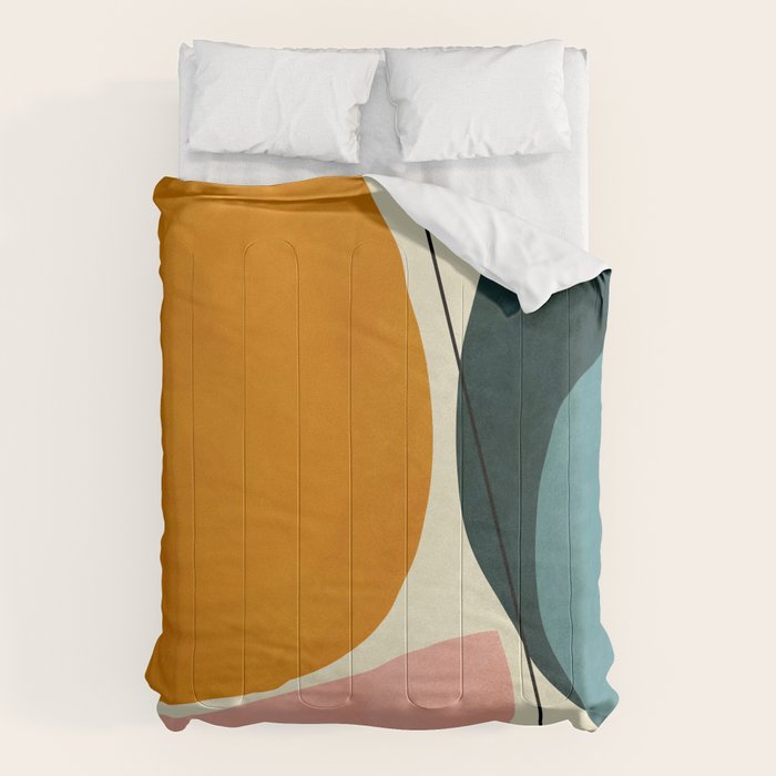 shapes geometric minimal painting abstract Comforter Gallery Image 6
