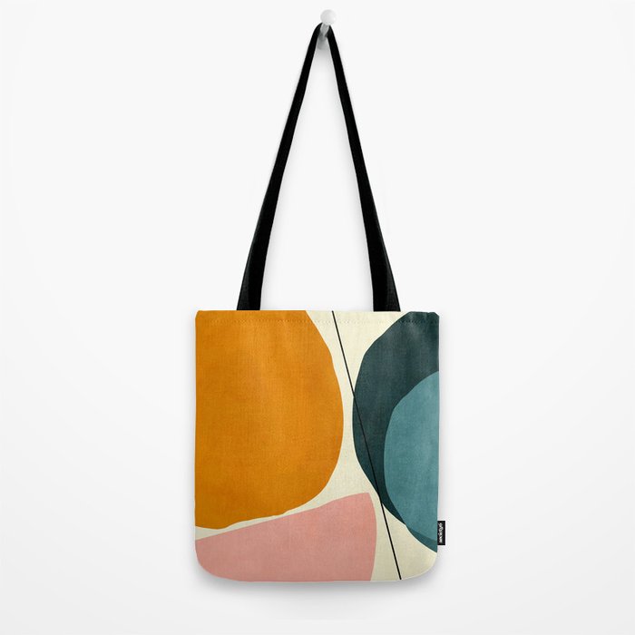 shapes geometric minimal painting abstract Tote Bag Gallery Image 2