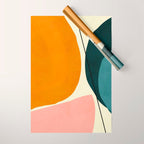 shapes geometric minimal painting abstract Wrapping Paper Gallery Image 1