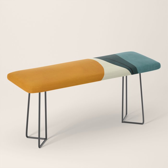 shapes geometric minimal painting abstract Bench Gallery Image 1