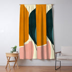 shapes geometric minimal painting abstract Window Curtain Gallery Image 5