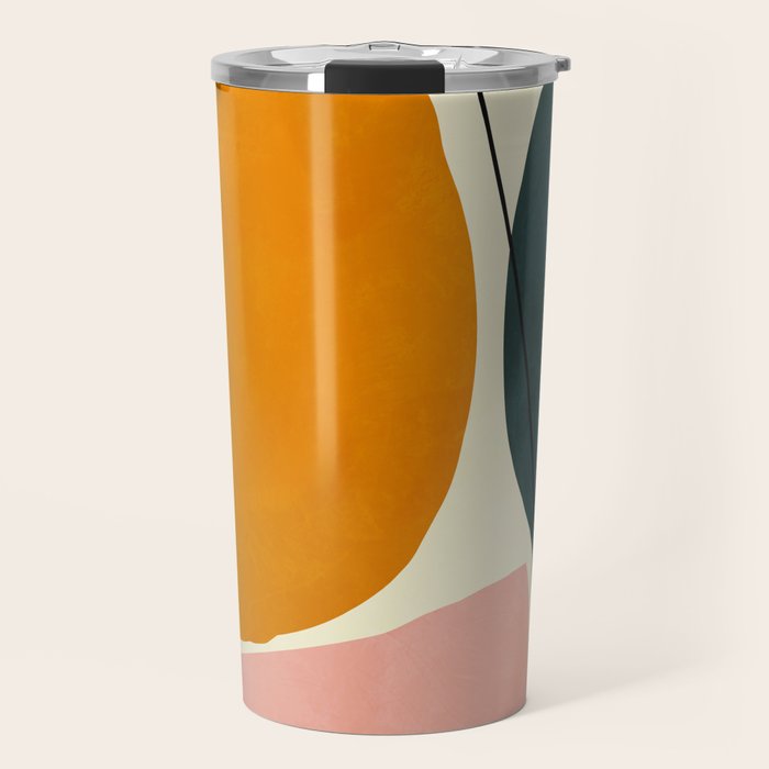 shapes geometric minimal painting abstract Travel Mug Gallery Image 1