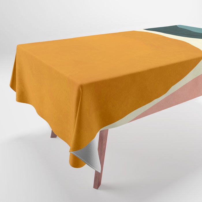 shapes geometric minimal painting abstract Tablecloth Gallery Image 1