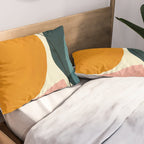 shapes geometric minimal painting abstract Pillow Sham Gallery Image 2