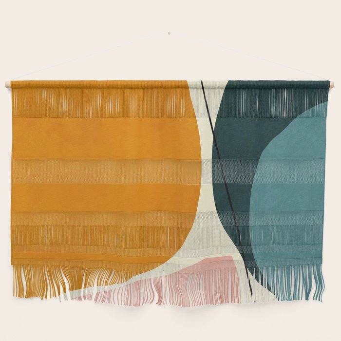 shapes geometric minimal painting abstract Wall Hanging Gallery Image 1