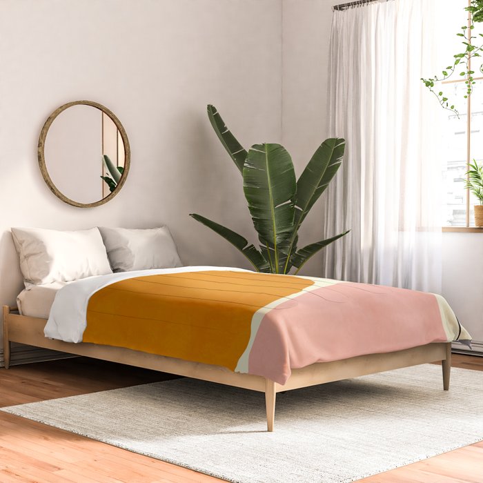 shapes geometric minimal painting abstract Comforter Gallery Image 2