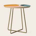 shapes geometric minimal painting abstract Side Table Gallery Image 1