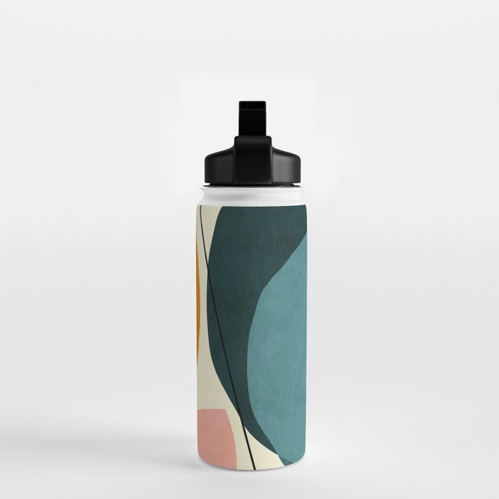 shapes geometric minimal painting abstract Water Bottle Gallery Image 2