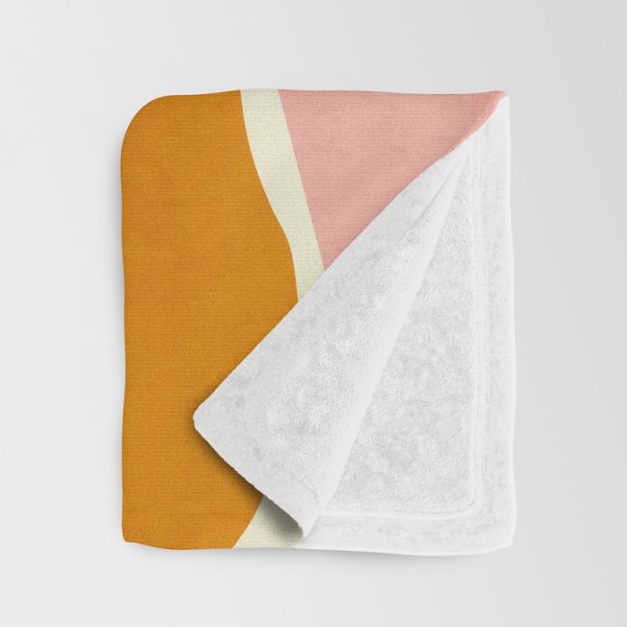 shapes geometric minimal painting abstract Throw Blanket Gallery Image 3