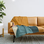 shapes geometric minimal painting abstract Throw Blanket Gallery Image 1