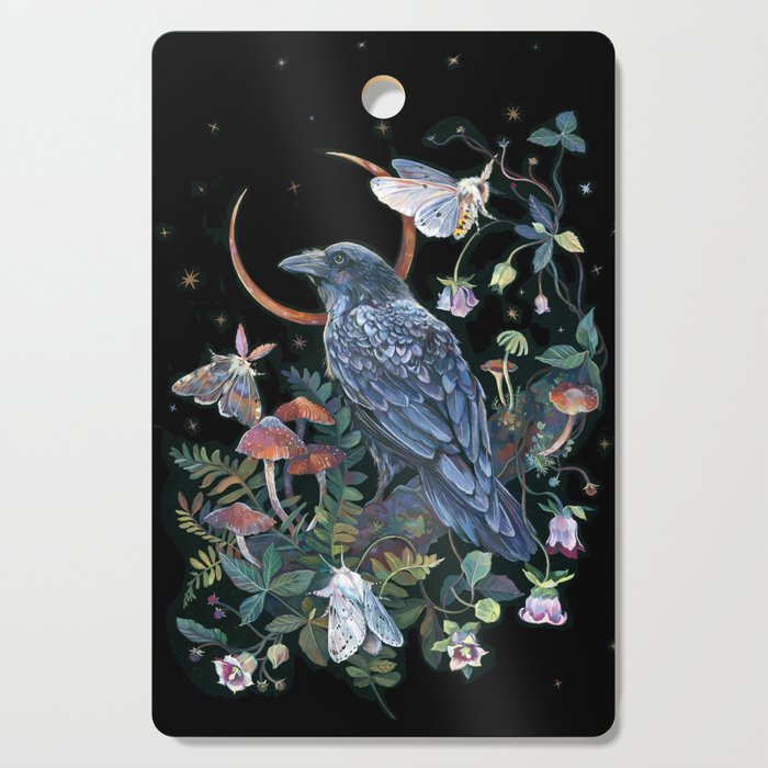 Moon Raven  Cutting Board Gallery Image 1