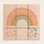 No Rain No Rainbow Wood Wall Art Gallery Image 1