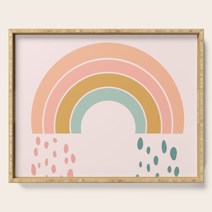 No Rain No Rainbow Serving Tray Gallery Image 1