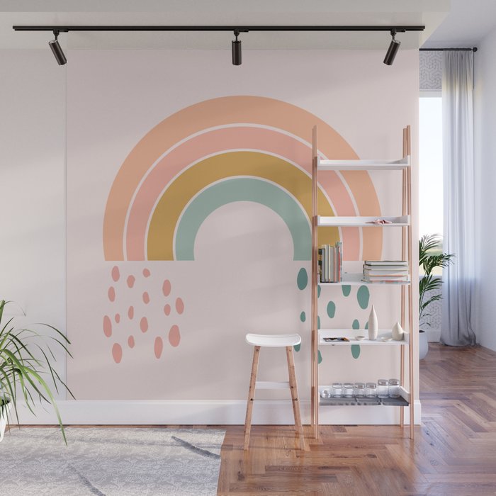 No Rain No Rainbow Wall Mural Gallery Image 1